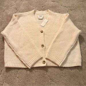 Abercrombie & Fitch Cream Cardigan
